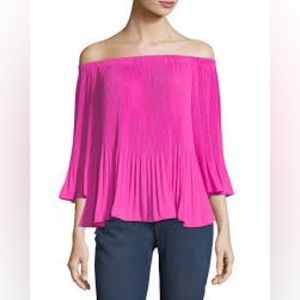 Vince Camuto pleated off the shoulder top